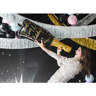 Happy New Year Flaska Folieballong