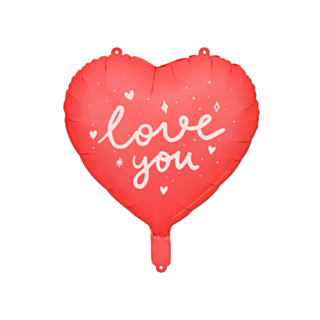 I Love You Hjärta Folieballong