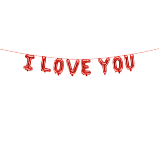 I Love You Folieballong Girlang