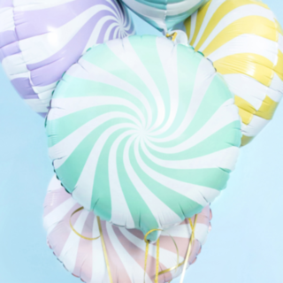 Godis Folieballong Pastell Mint