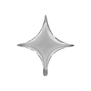 Stjärna Folieballong Silver
