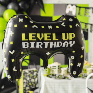 Level Up Birthday Folieballong