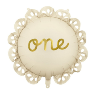 1 År "One" Rund Folieballong