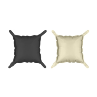 Fyrkantiga Folieballonger Svart/Beige
