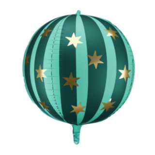 Stjärna Cirkus Folieballong Grön