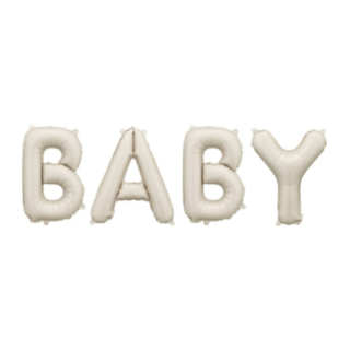 Baby Folieballong Beige