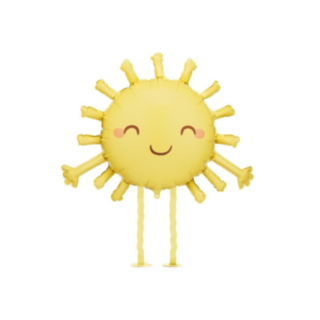 Gående Sol Folieballong