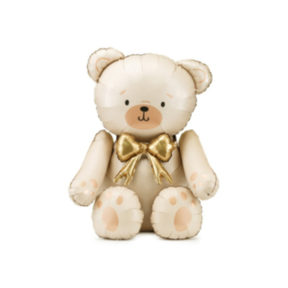 Nalle Folieballong Beige