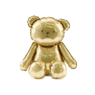 Nalle Folieballong Guld