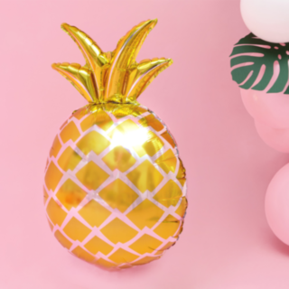 Ananas Folieballong Guld