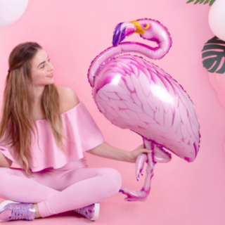 Folieballong Flamingo