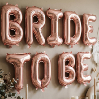 Bride To Be Folieballong Roséguld