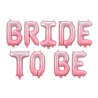 Bride To Be Folieballong Ljusrosa