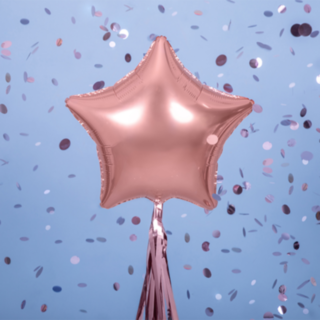 Stärna Folieballong Roséguld