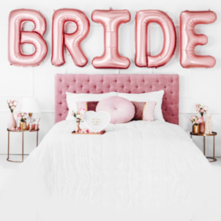 Bride Folieballonger Roséguld