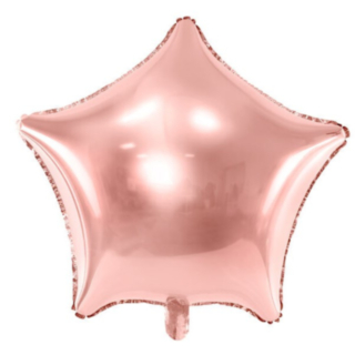 Stor Stjärna Folieballong Roséguld