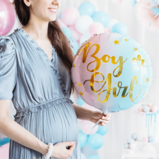 Boy Or Girl Rund Folieballong