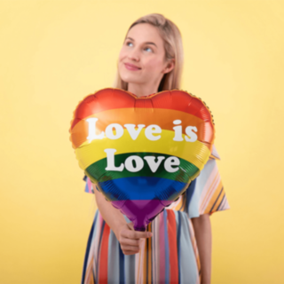 Rund Love Is Love Folieballong