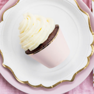 Guldkant Love Cupcake Ljusosa