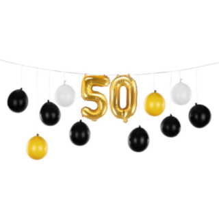 50 År Ballonggirlang