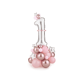 1 År Ballonfigur Rosa
