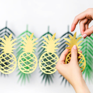 Ananas Girlang Guld