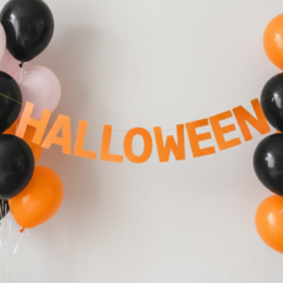 Halloween Bokstavsgirlang