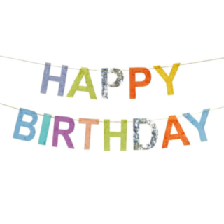 Happy Birthday Bokstavsgirlang Multi