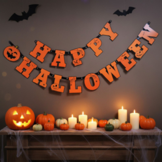 Happy Halloween Pumpa Girlang
