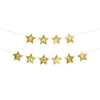 Babyshower Girlang Guld