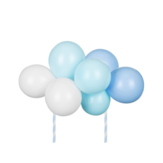 Ballong Tårttopper Ljusblå