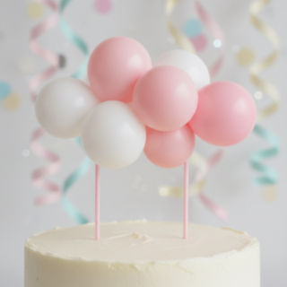 Ballong Tårttopper Rosa
