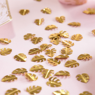 Palmblad Konfetti Guld