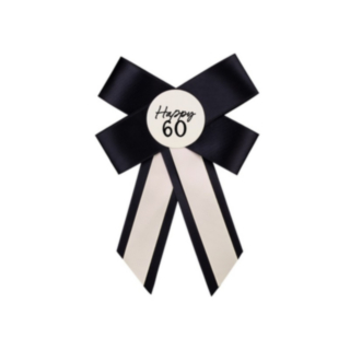 60th Birthday Prisrosett Svart/Vit