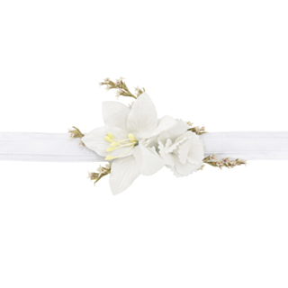 Blomster Corsage Vit