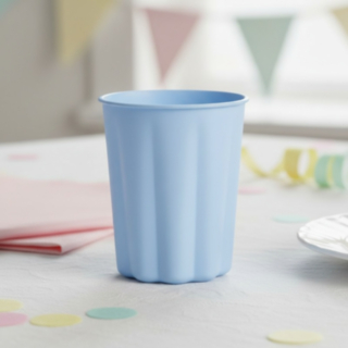 Pastell Plastmuggar Ljusblå