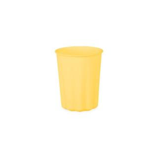 Räfflade Plastmuggar Gul