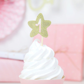 1 År Matpinne Guldglitter