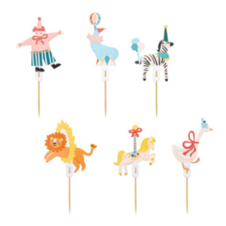 Cirkus Cupcake Tårtdekorationer