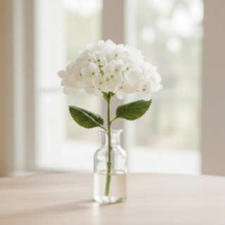 Konstgjord Hortensia Vit