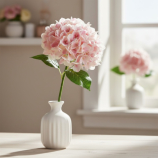 Konstgjord Premium Hortensia Ljusrosa