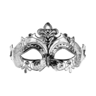 Venetiansk Barock Ögonmask Silver