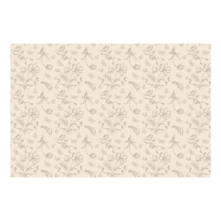 Blommig Duk Beige
