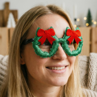 Julkrans Glasögon Grön
