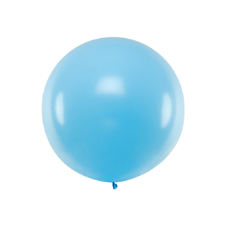 Jätteballong Pastell Ljusblå