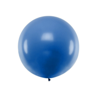 Stor Rund Ballong Blå