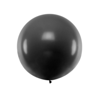 Jätteballong Pastell Svart