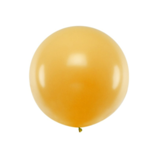 Stor Rund Ballong Metallic Guld