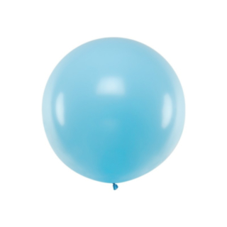 Stor Rund Ballong Ljusblå