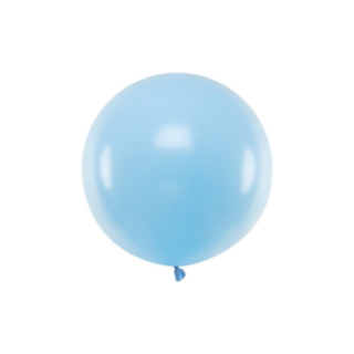 Stor Rund Ballong Pastell Ljusblå
